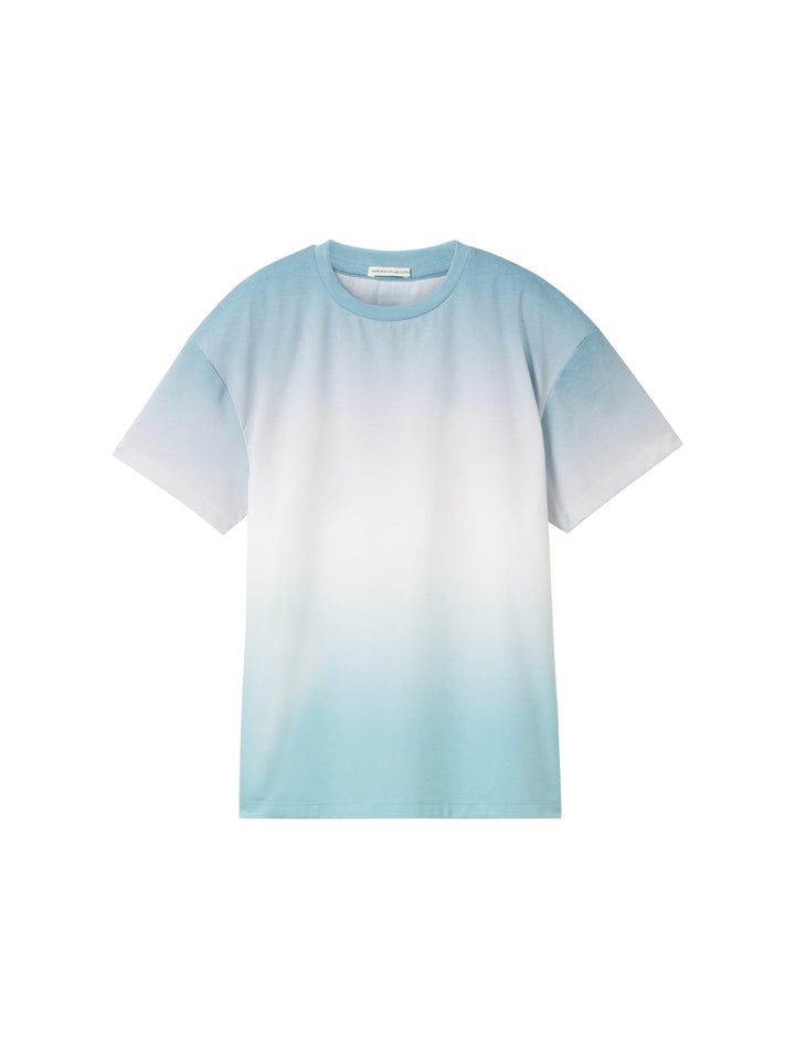 Oversized T-shirt with organic cotton - Blue