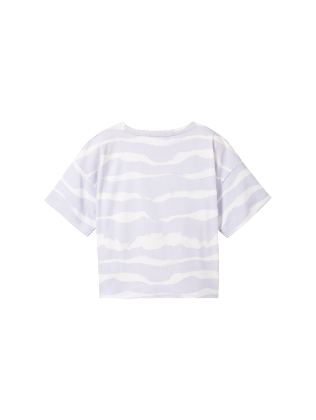 Cropped T-shirt with organic cotton - Violet