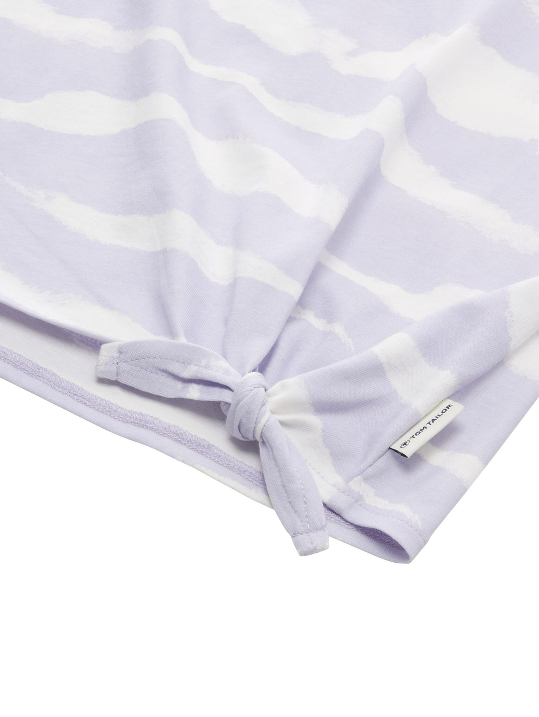 Cropped T-shirt with organic cotton - Violet