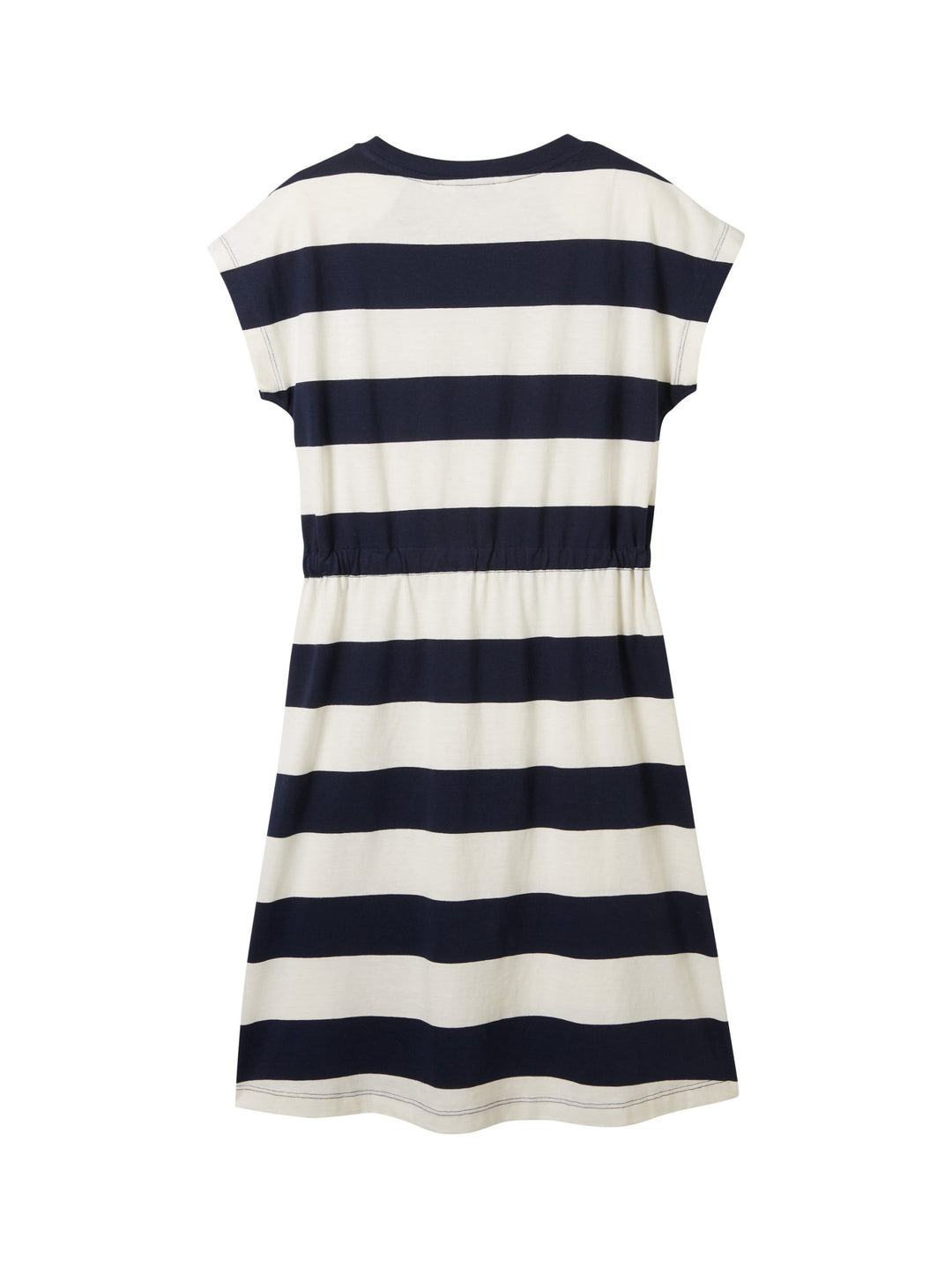 Striped jersey dress - Blue