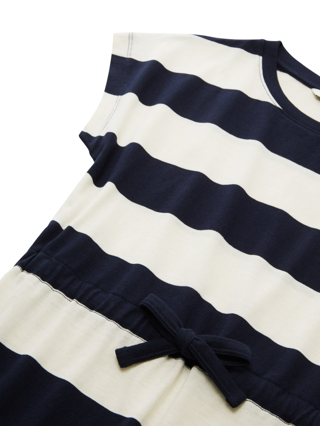 Striped jersey dress - Blue