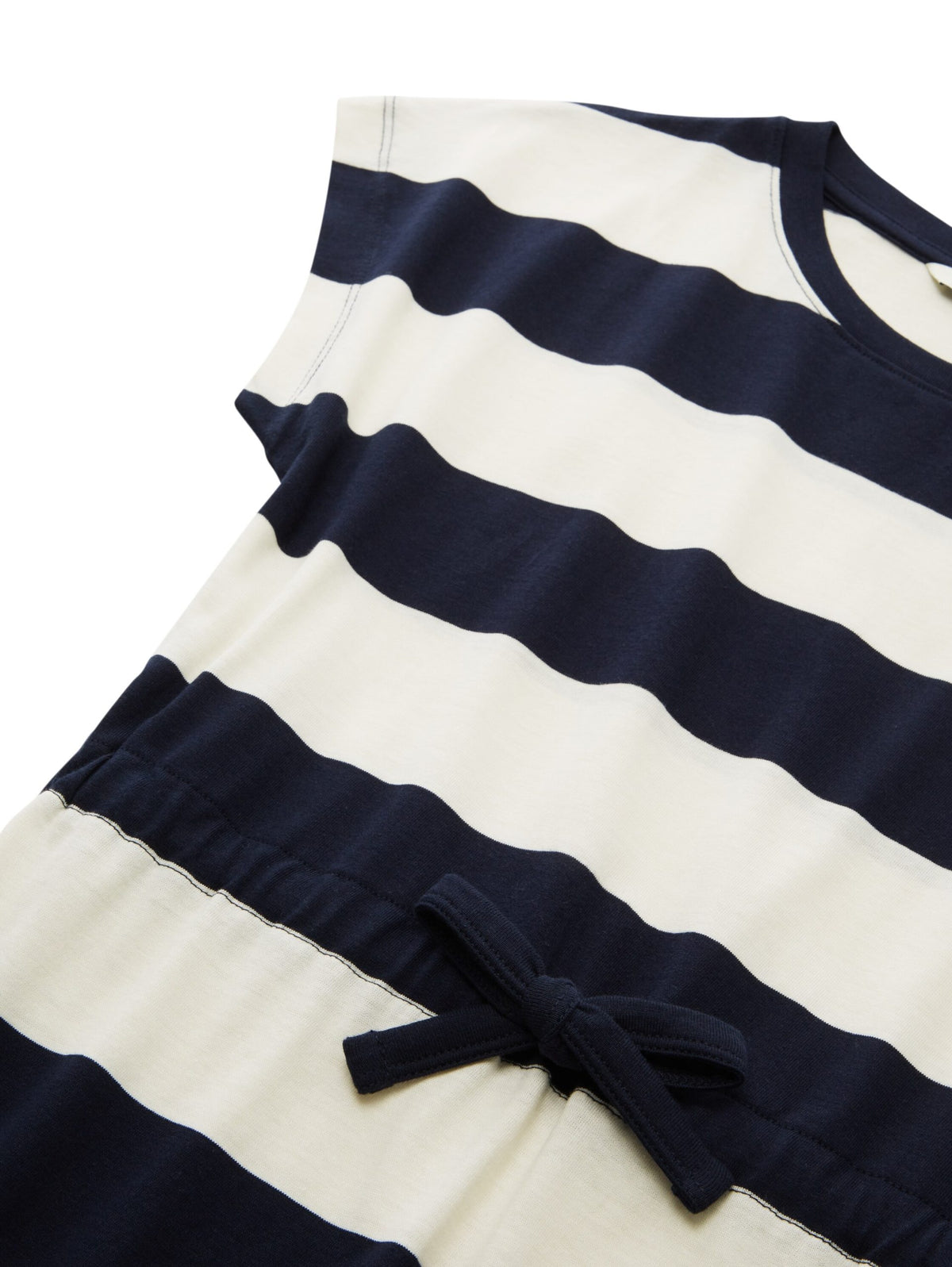 Striped jersey dress - Blue