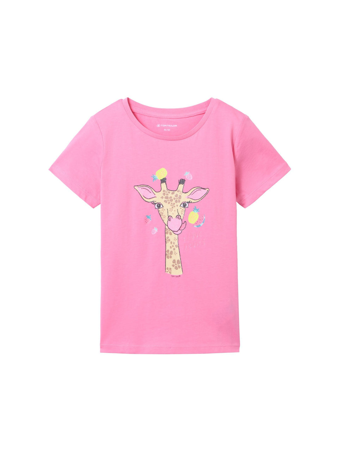 T-shirt with a glitter print - Pink