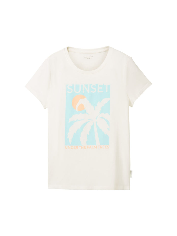 T-shirt with a print - White