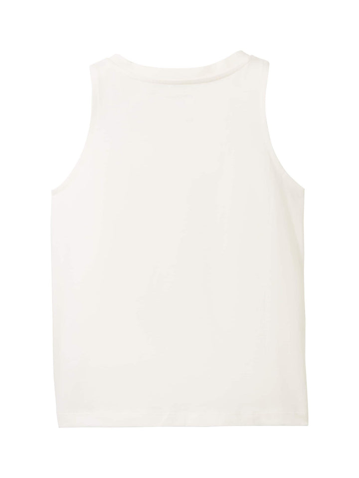 Top with knot details - White