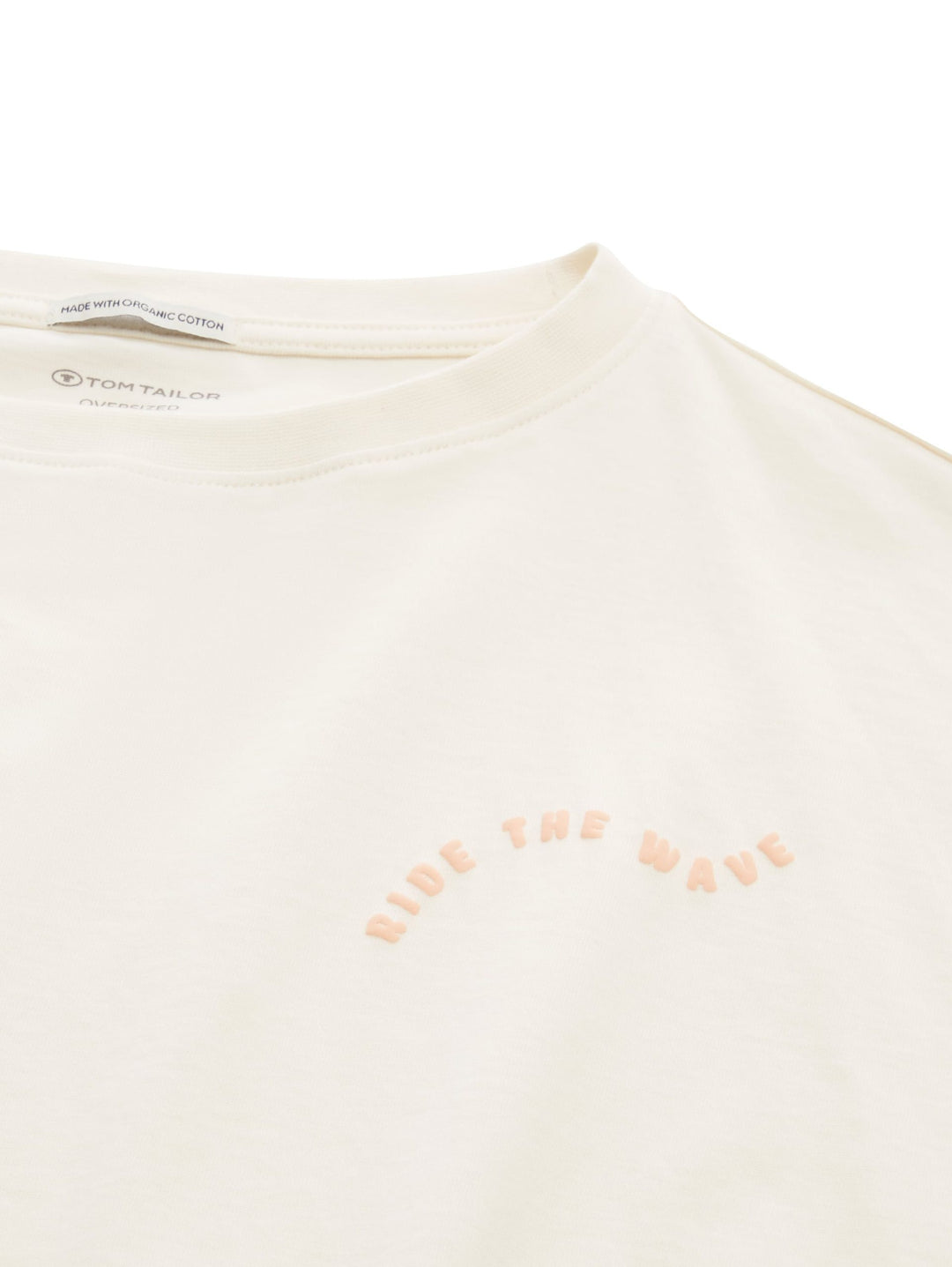 Cropped T-shirt with organic cotton - White
