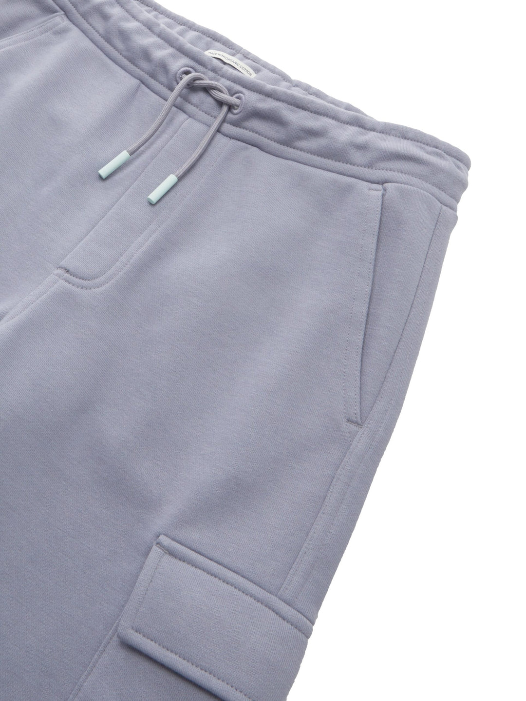 Cargo sweat shorts with organic cotton - Gray