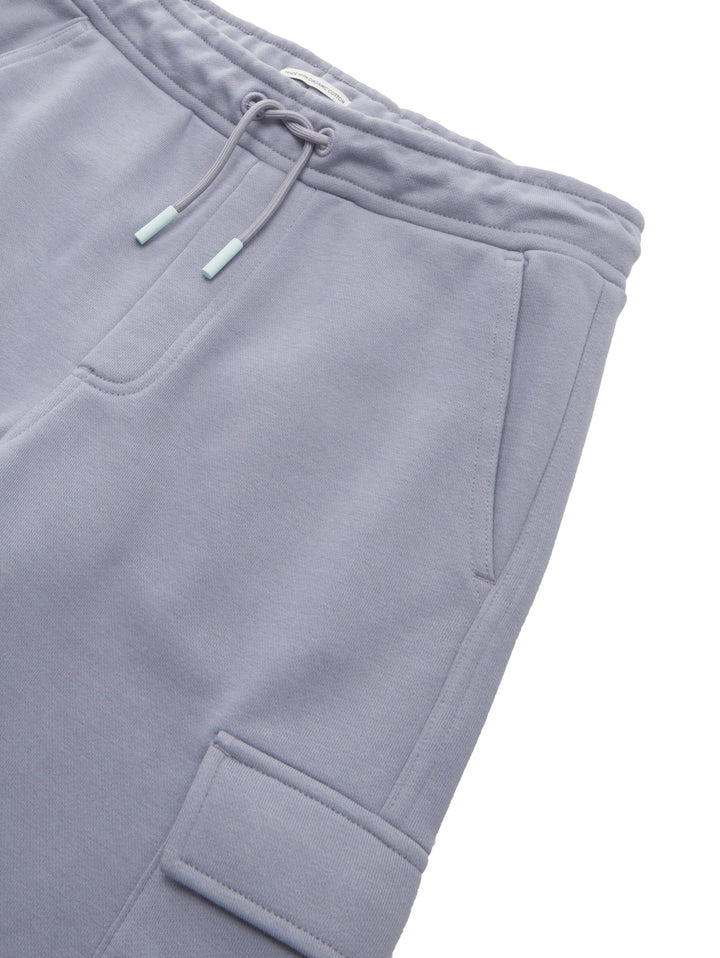 Cargo sweat shorts with organic cotton - Gray