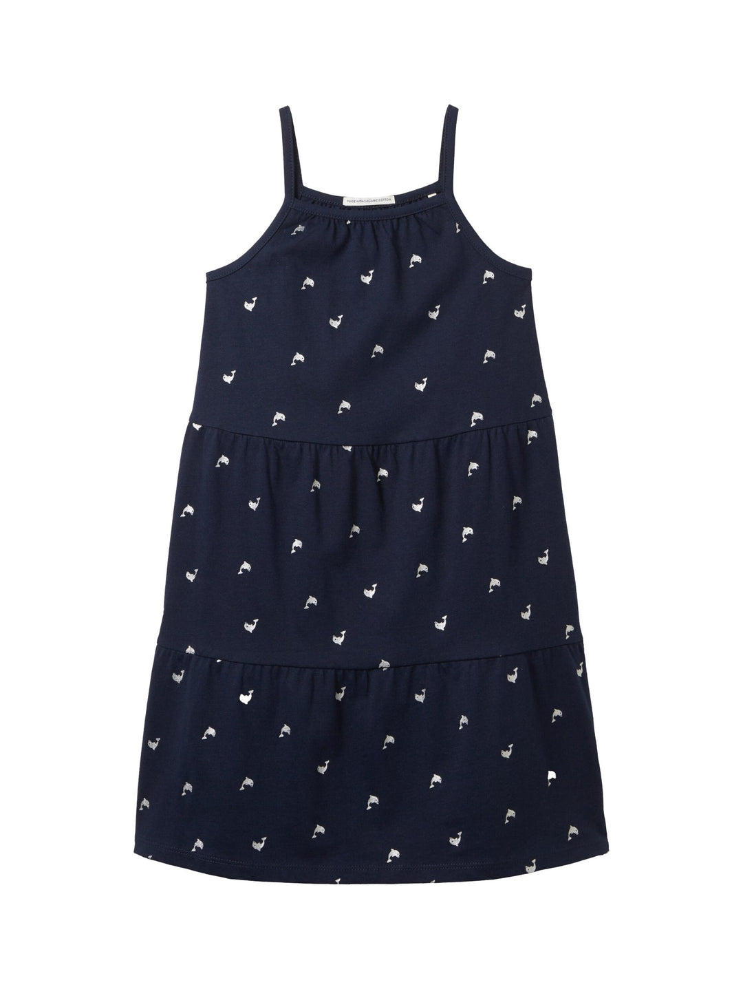 Mini dress with organic cotton - Blue