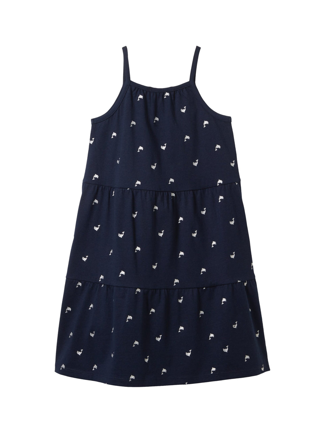 Mini dress with organic cotton - Blue