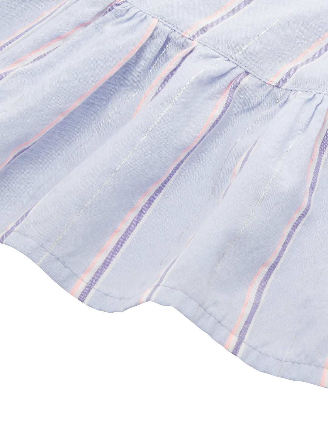 Striped blouse with organic cotton - Blue
