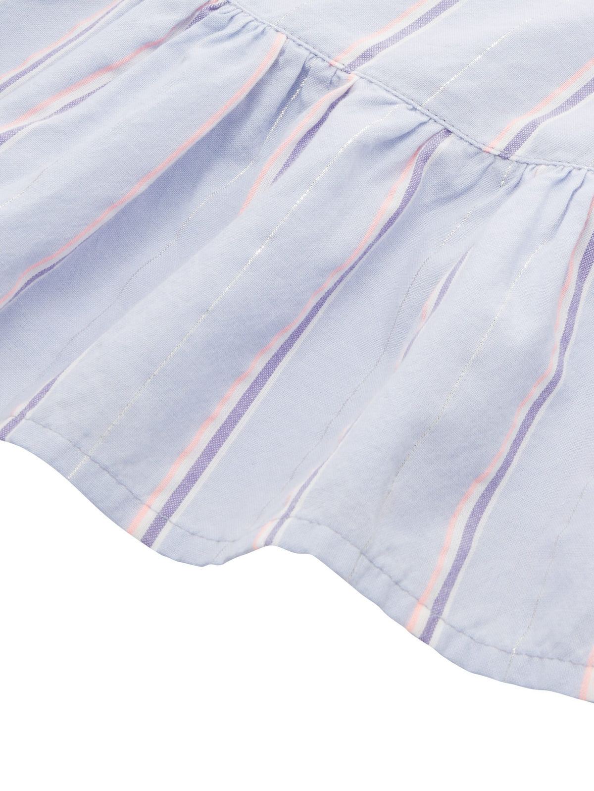 Striped blouse with organic cotton - Blue