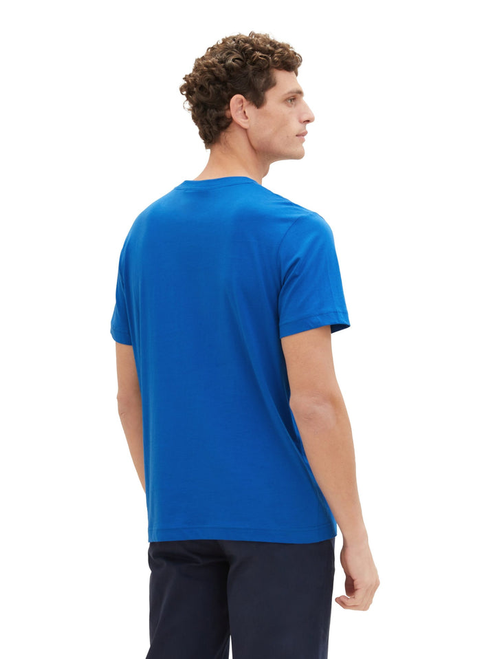 T-shirt with colour blocking - Blue