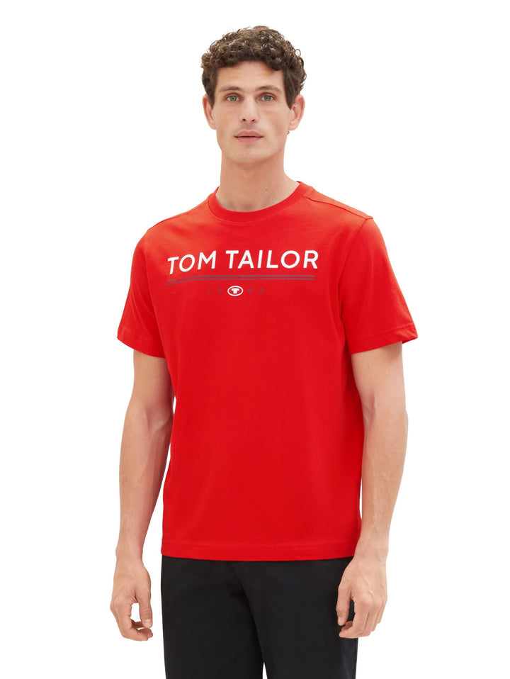 T-shirt with a logo print - Red
