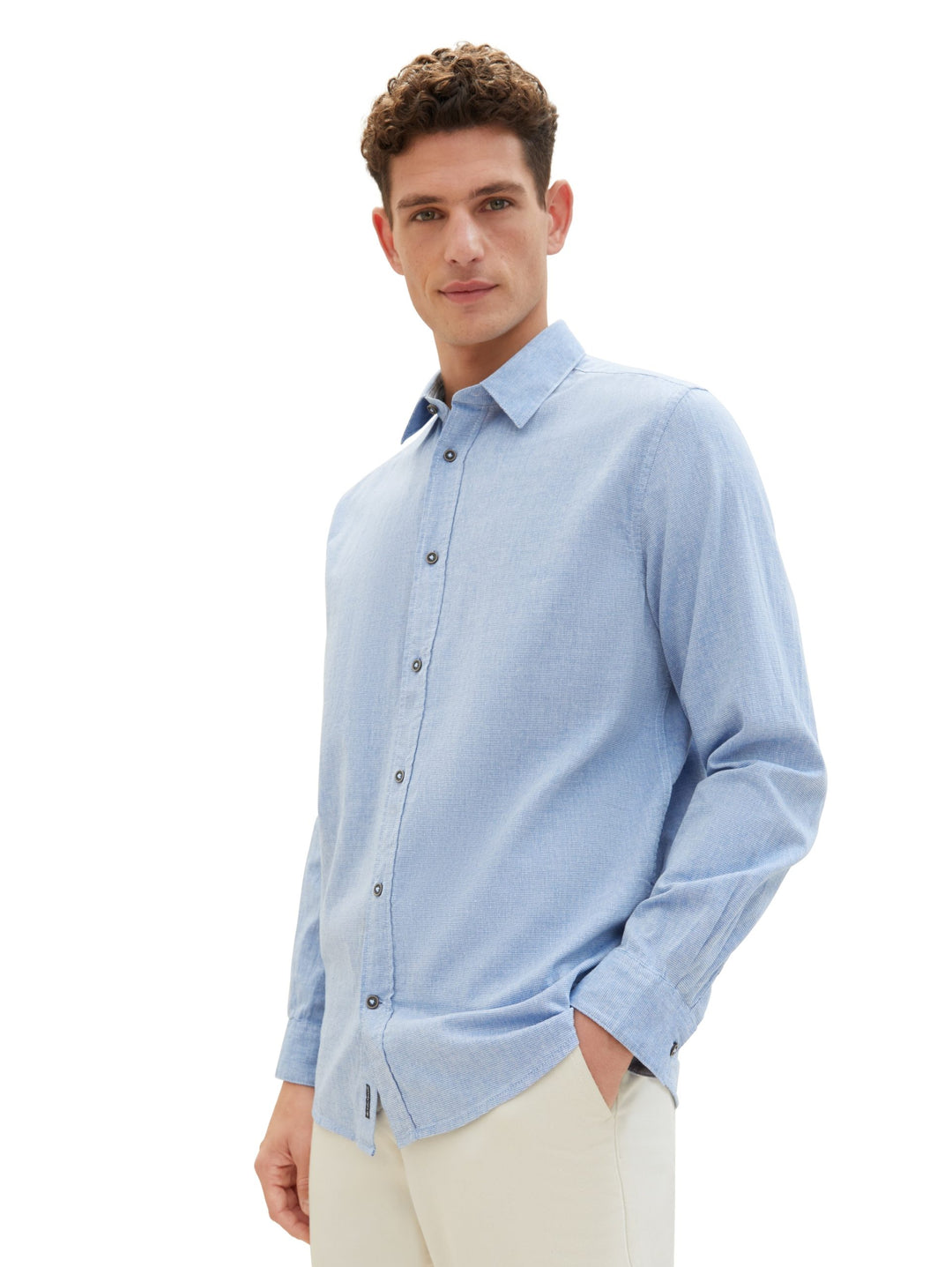 Textured shirt - Blue
