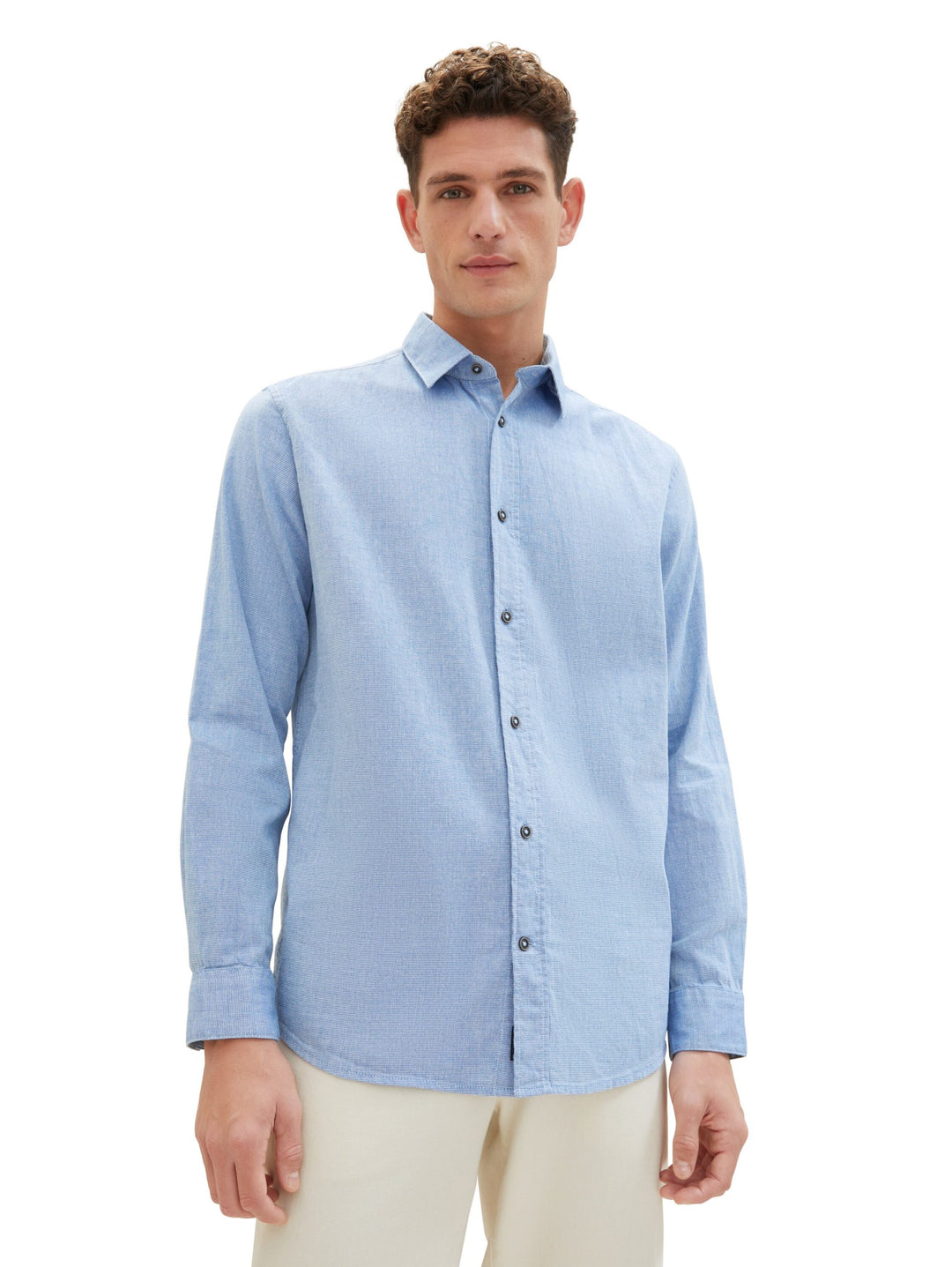 Textured shirt - Blue