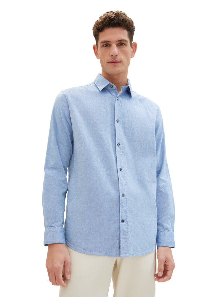 Textured shirt - Blue