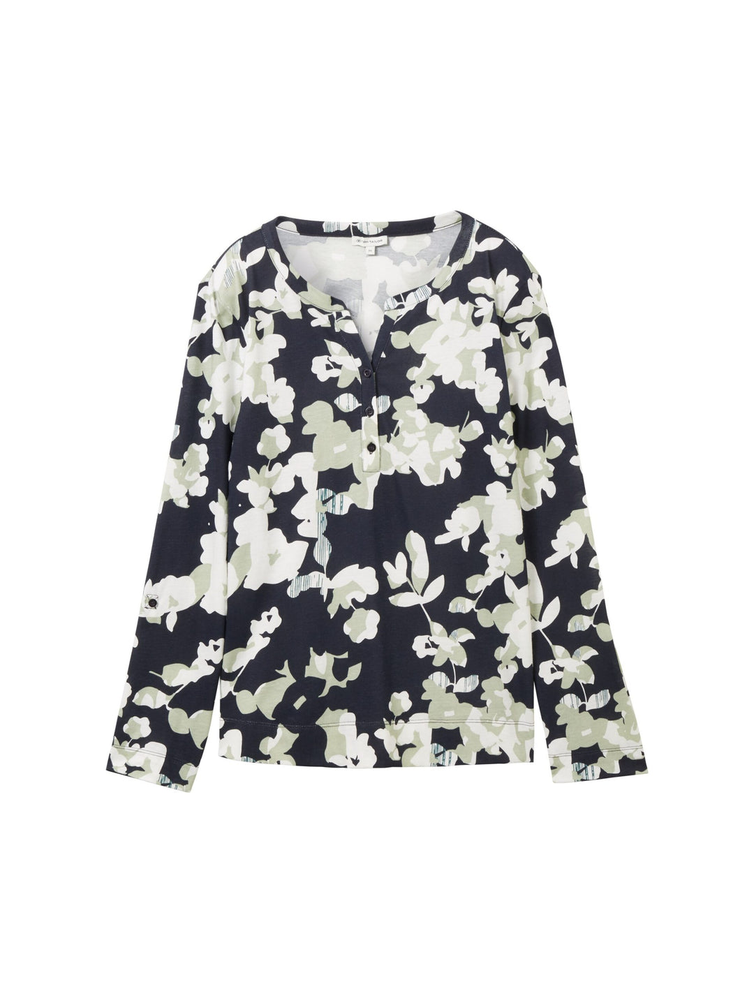 Patterned 7/8 sleeve shirt - Green