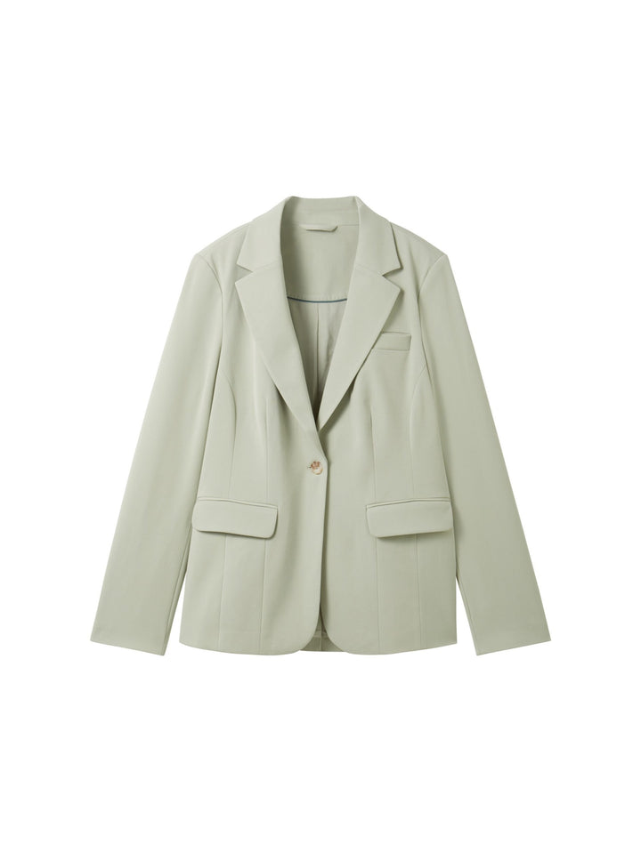 Blazer with recycled polyester - Green