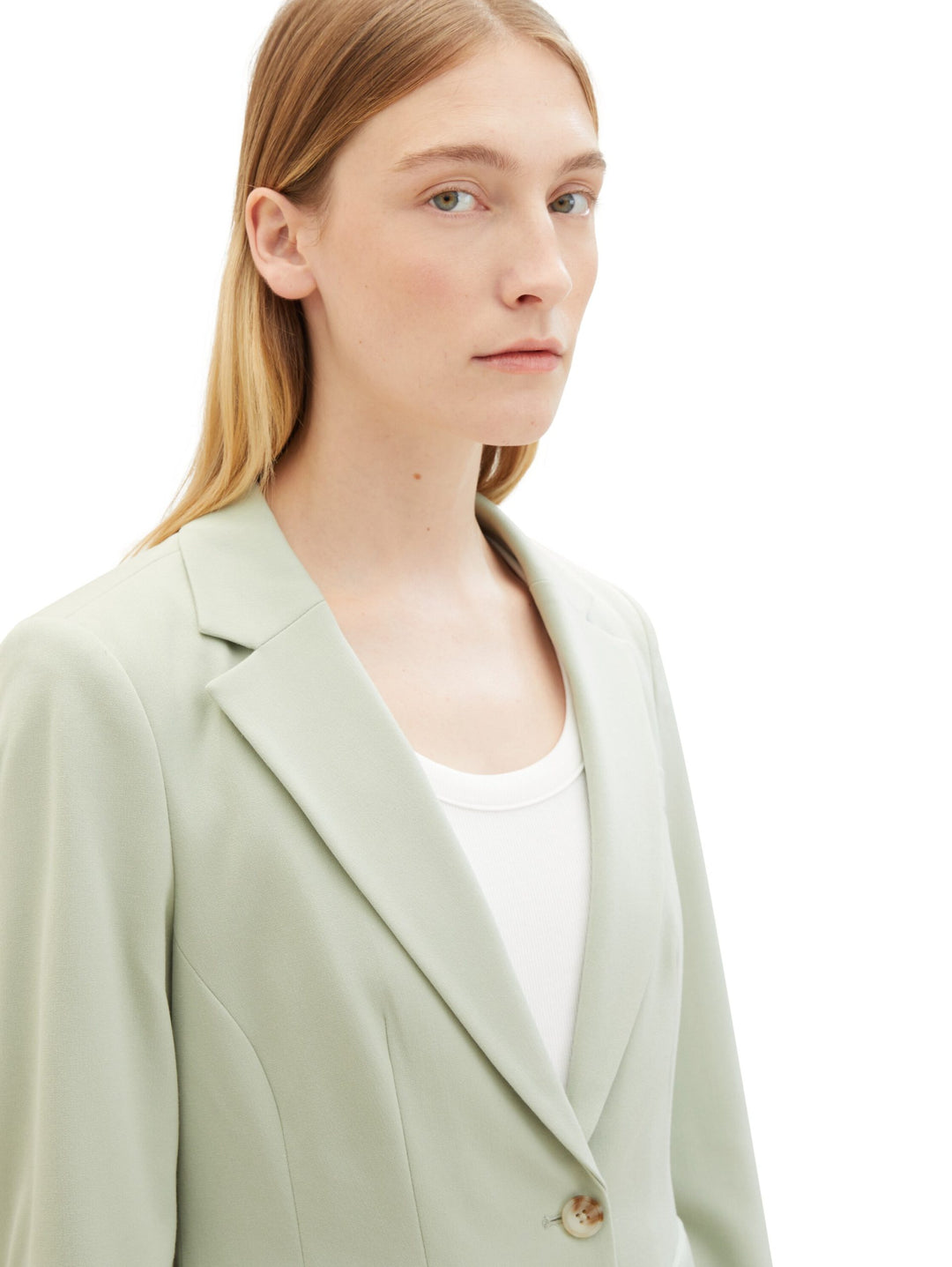 Blazer with recycled polyester - Green