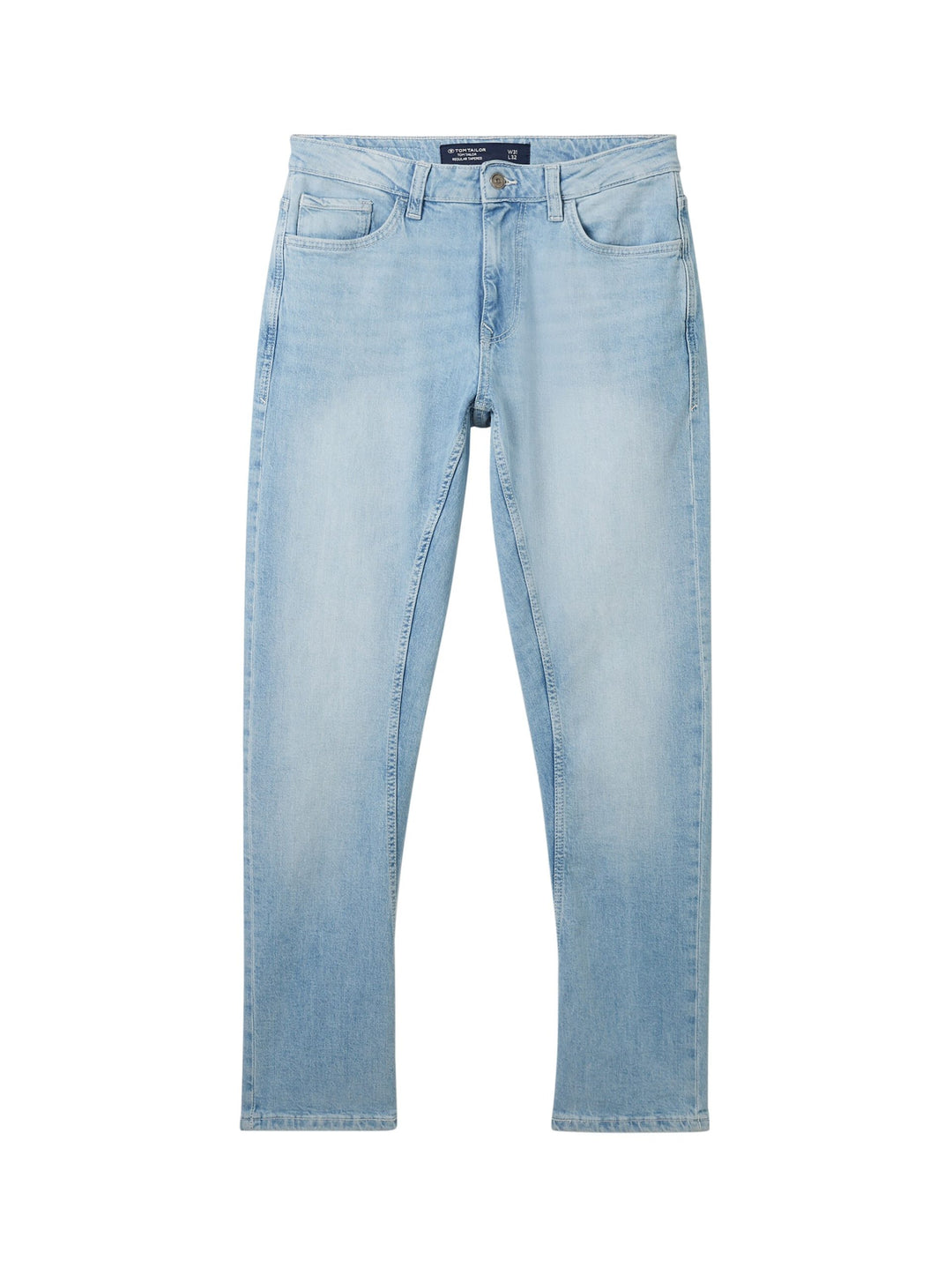 Regular tapered jeans with recycled cotton - Blue