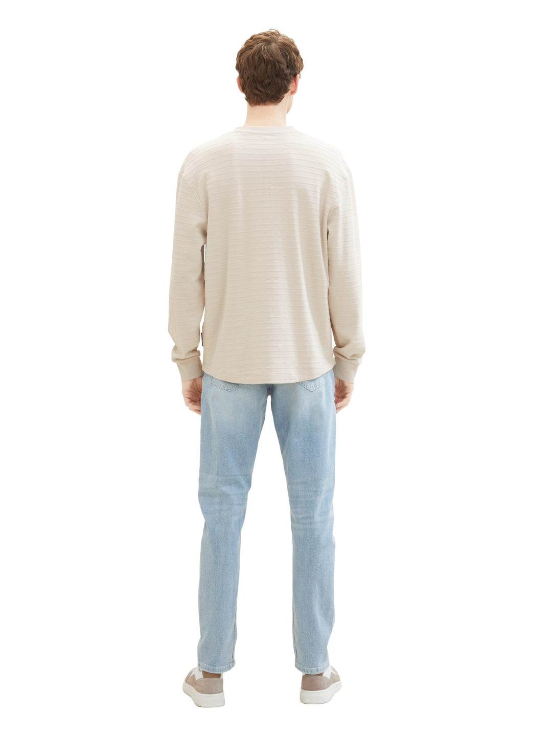 Regular tapered jeans with recycled cotton - Blue