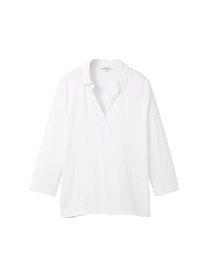 Polo shirt with TENCEL(TM) modal - White