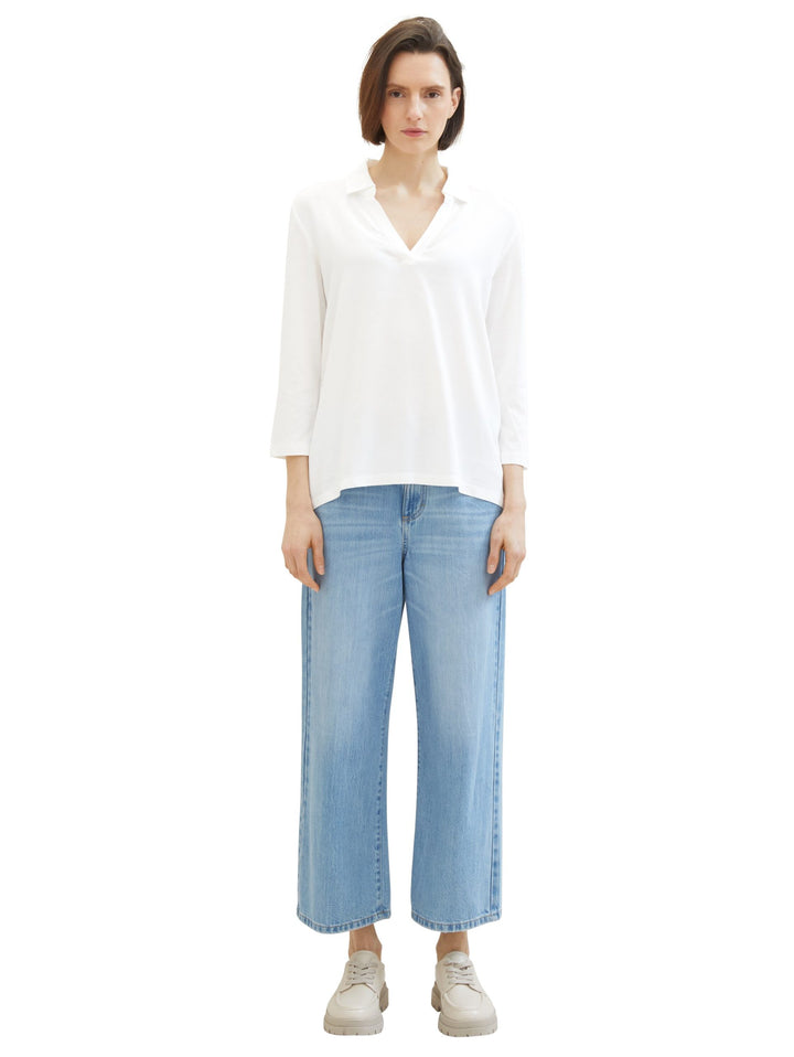 Polo shirt with TENCEL(TM) modal - White