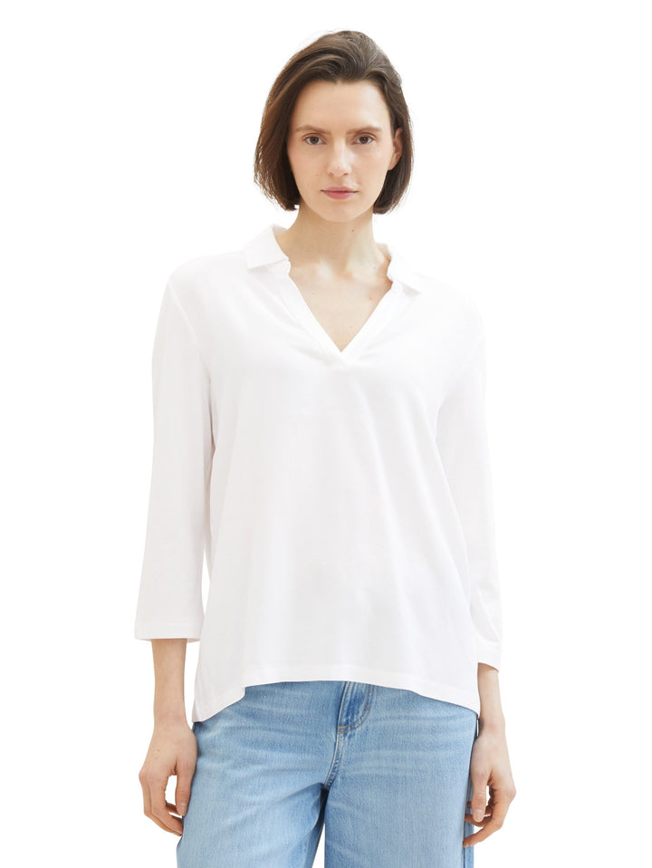 Polo shirt with TENCEL(TM) modal - White