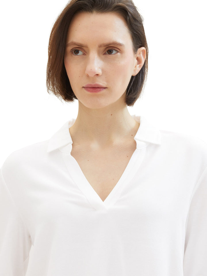 Polo shirt with TENCEL(TM) modal - White