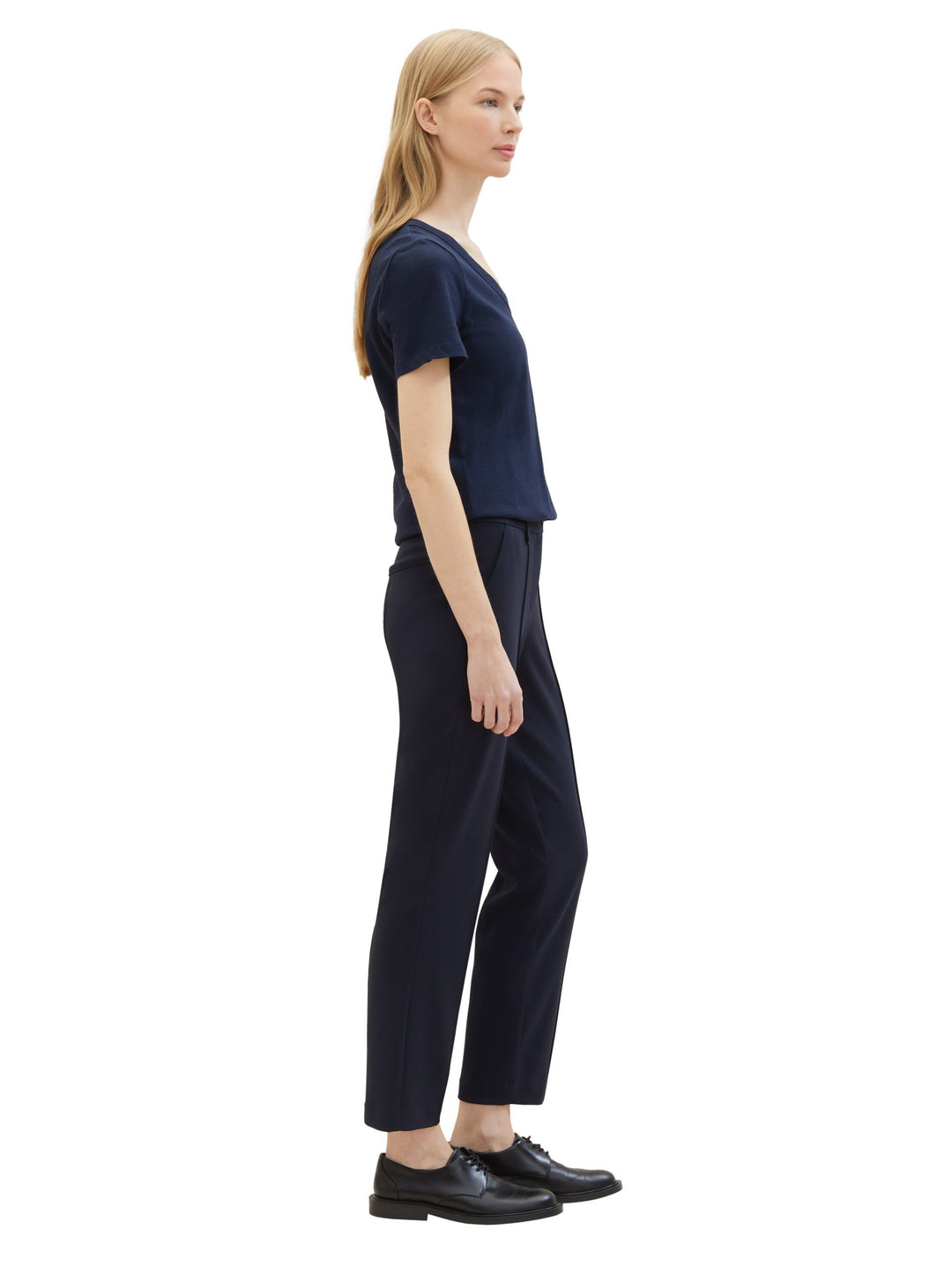 Mia Slim trousers with recycled polyester - Blue