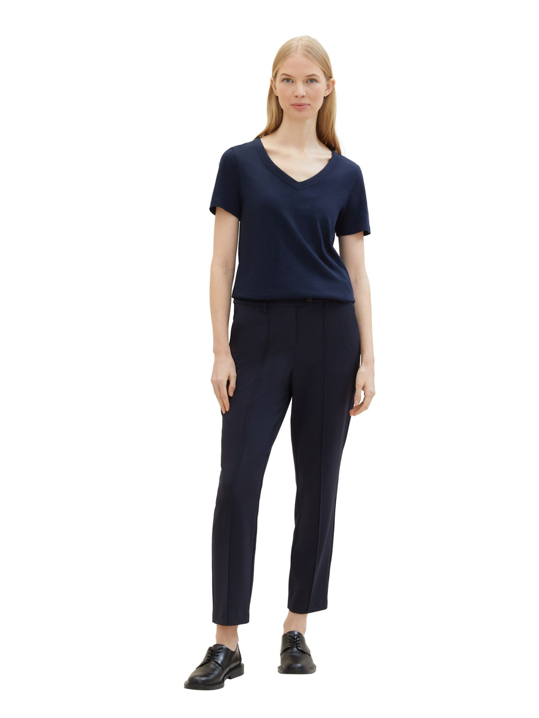 Mia Slim trousers with recycled polyester - Blue