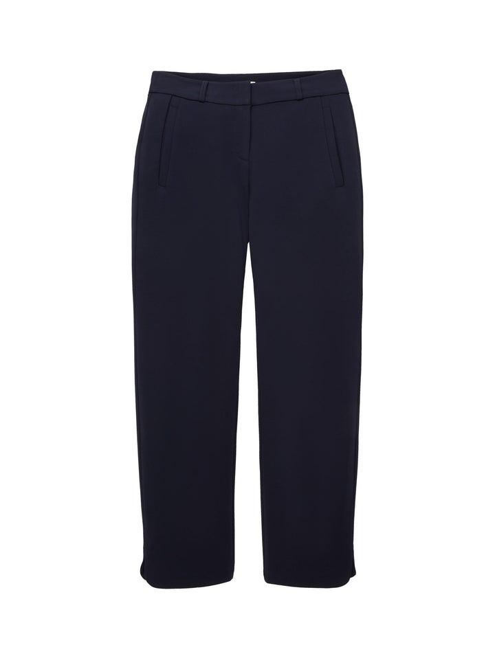 Cropped Mia straight trousers - Blue