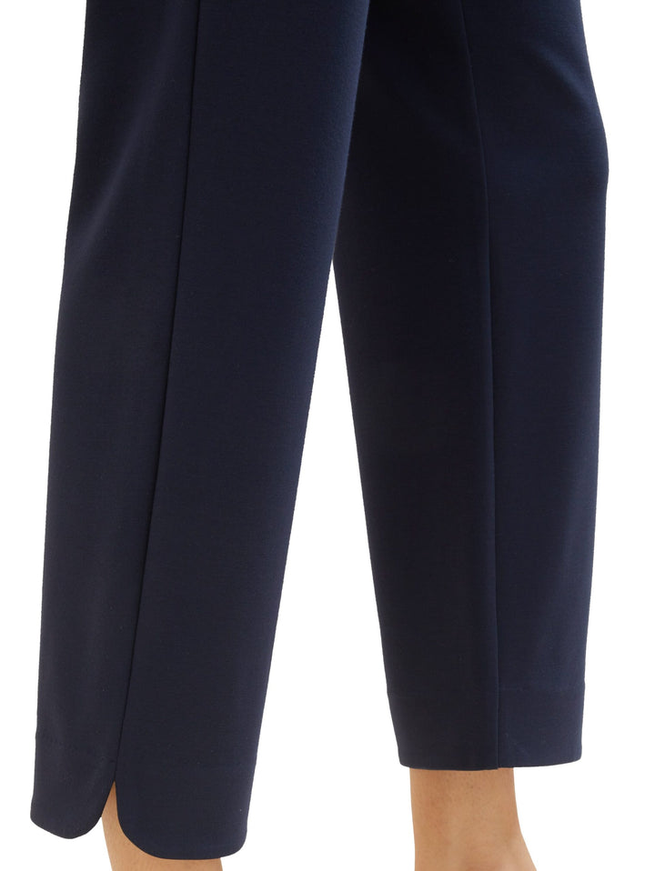 Cropped Mia straight trousers - Blue