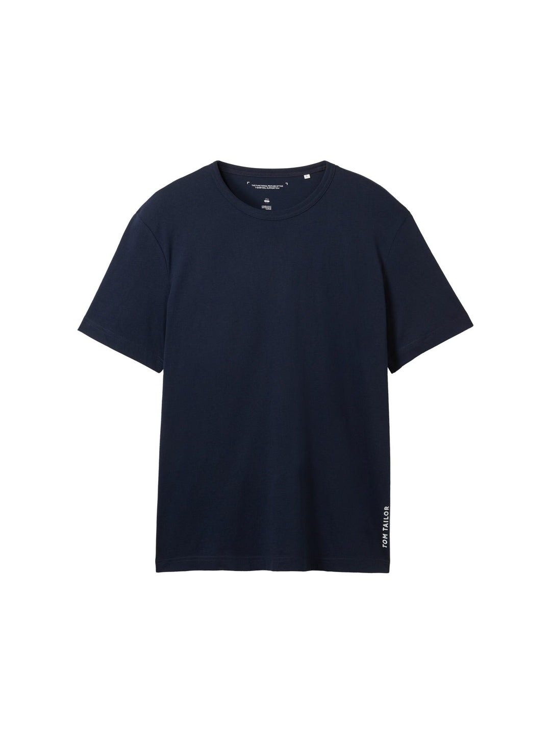 Basic T-shirt with a logo print - Blue