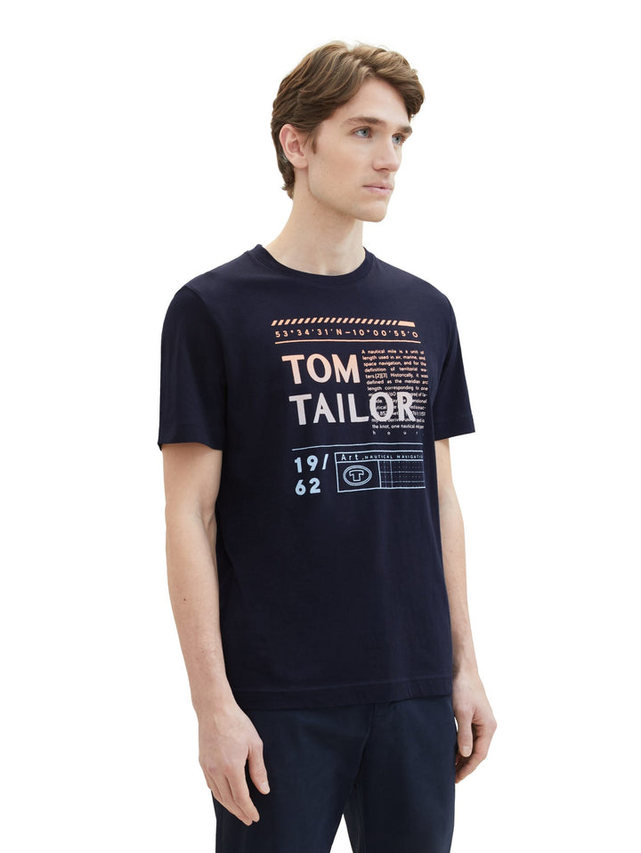T-shirt with a logo print - Blue