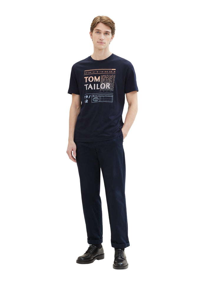 T-shirt with a logo print - Blue