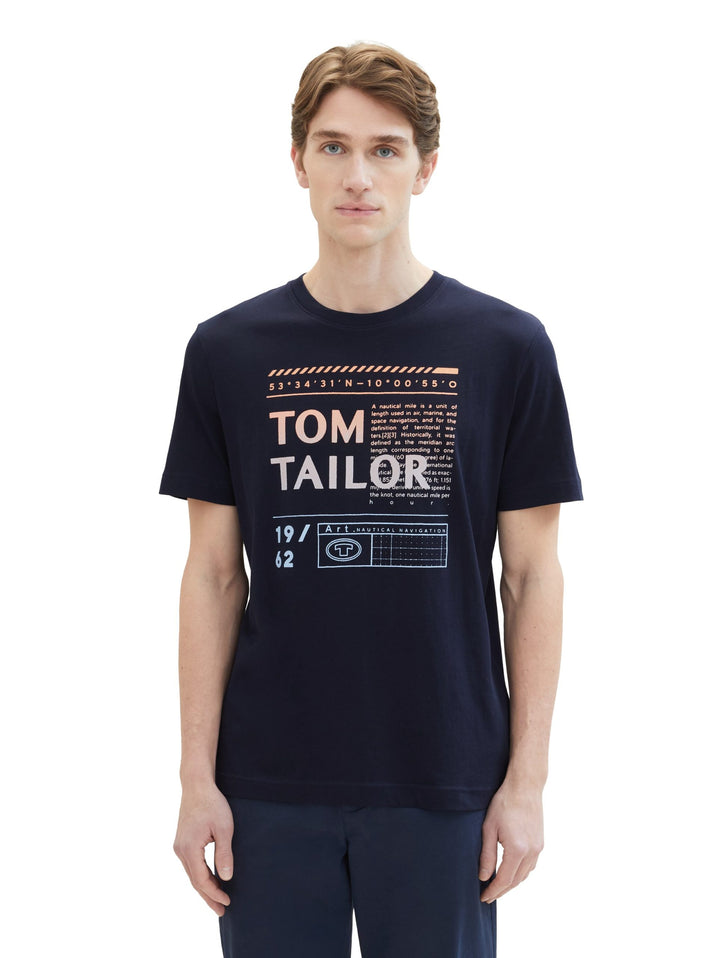 T-shirt with a logo print - Blue