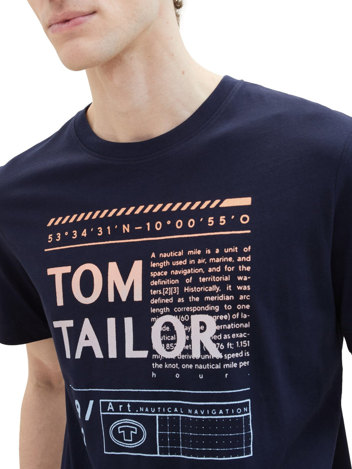 T-shirt with a logo print - Blue