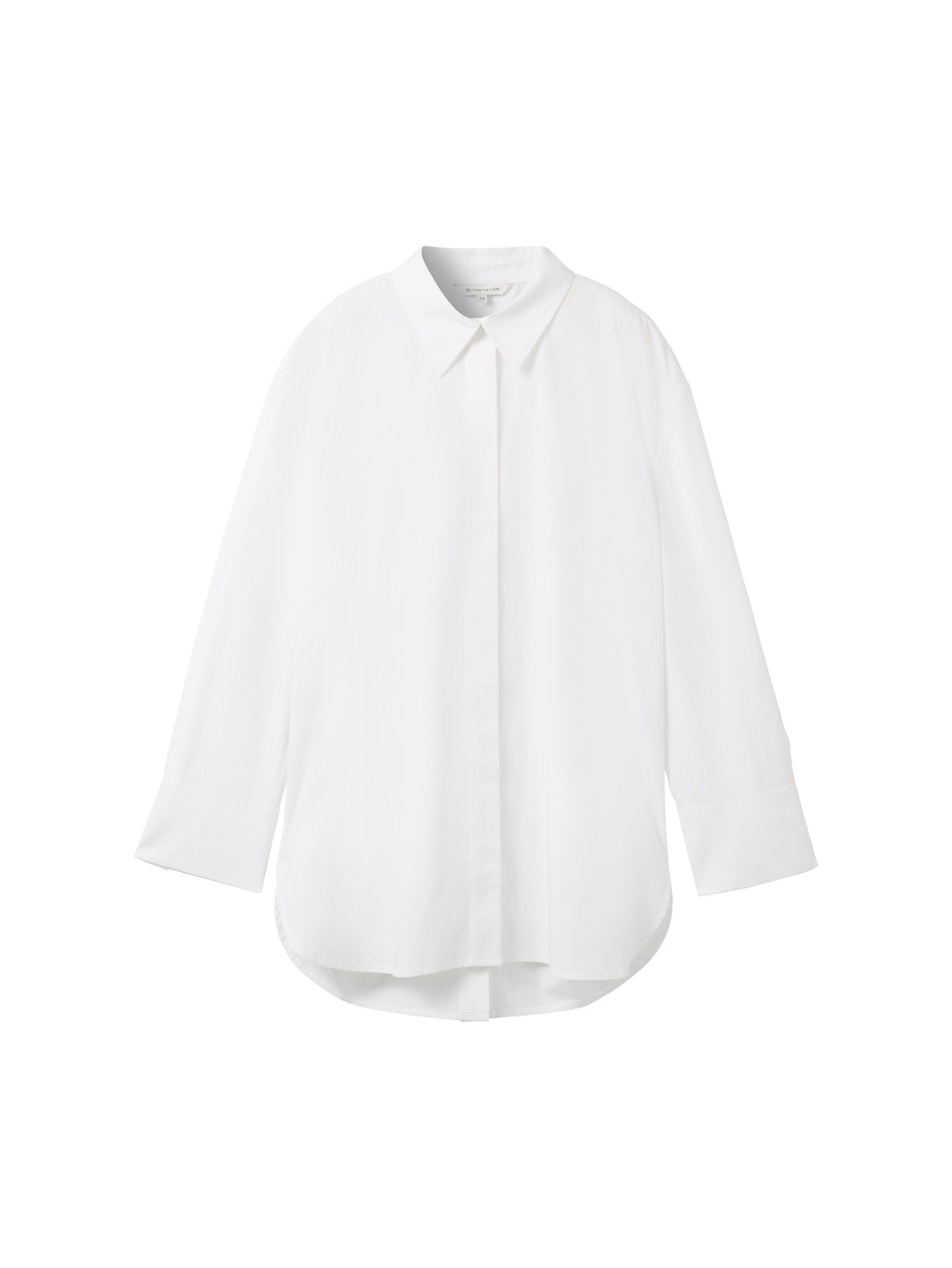 Plain-coloured blouse with TENCEL(TM) Lyocell - White