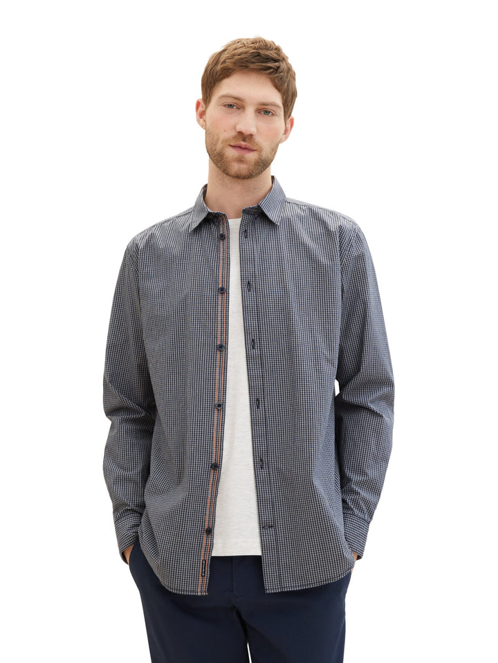 Shirt in a checked pattern - Blue