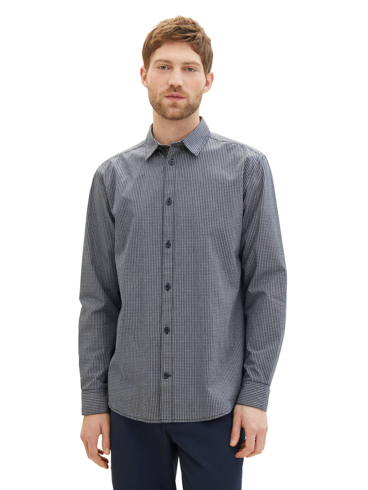 Shirt in a checked pattern - Blue