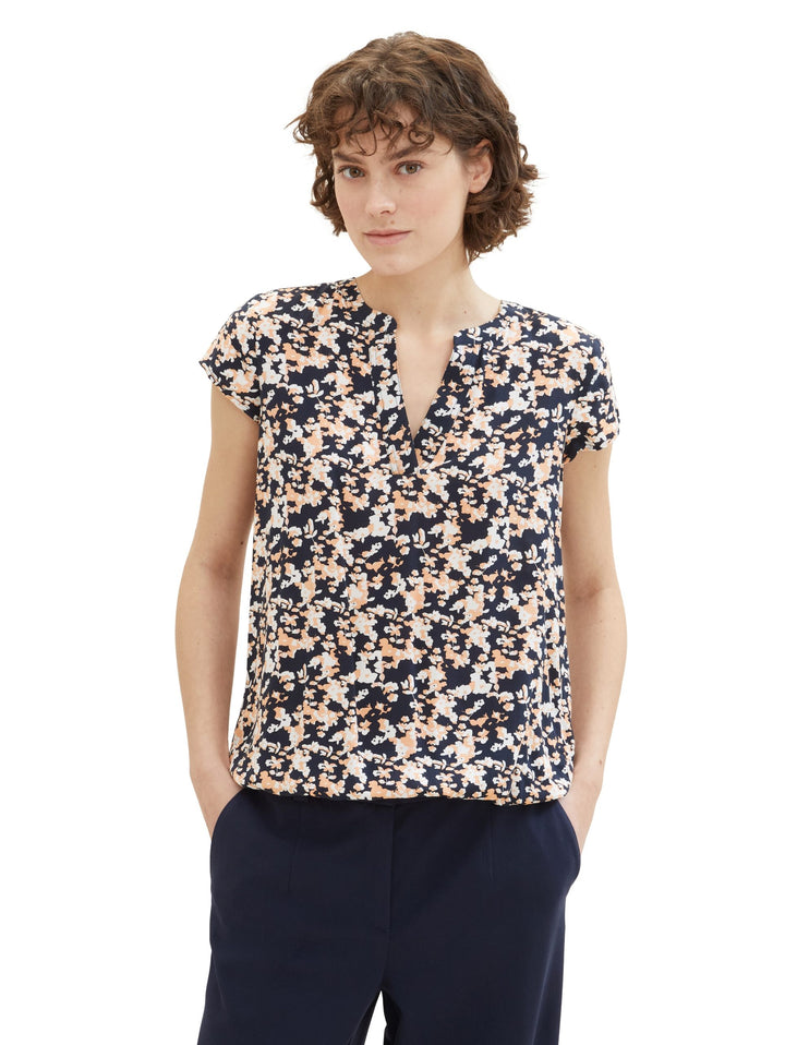Patterned blouse - Black