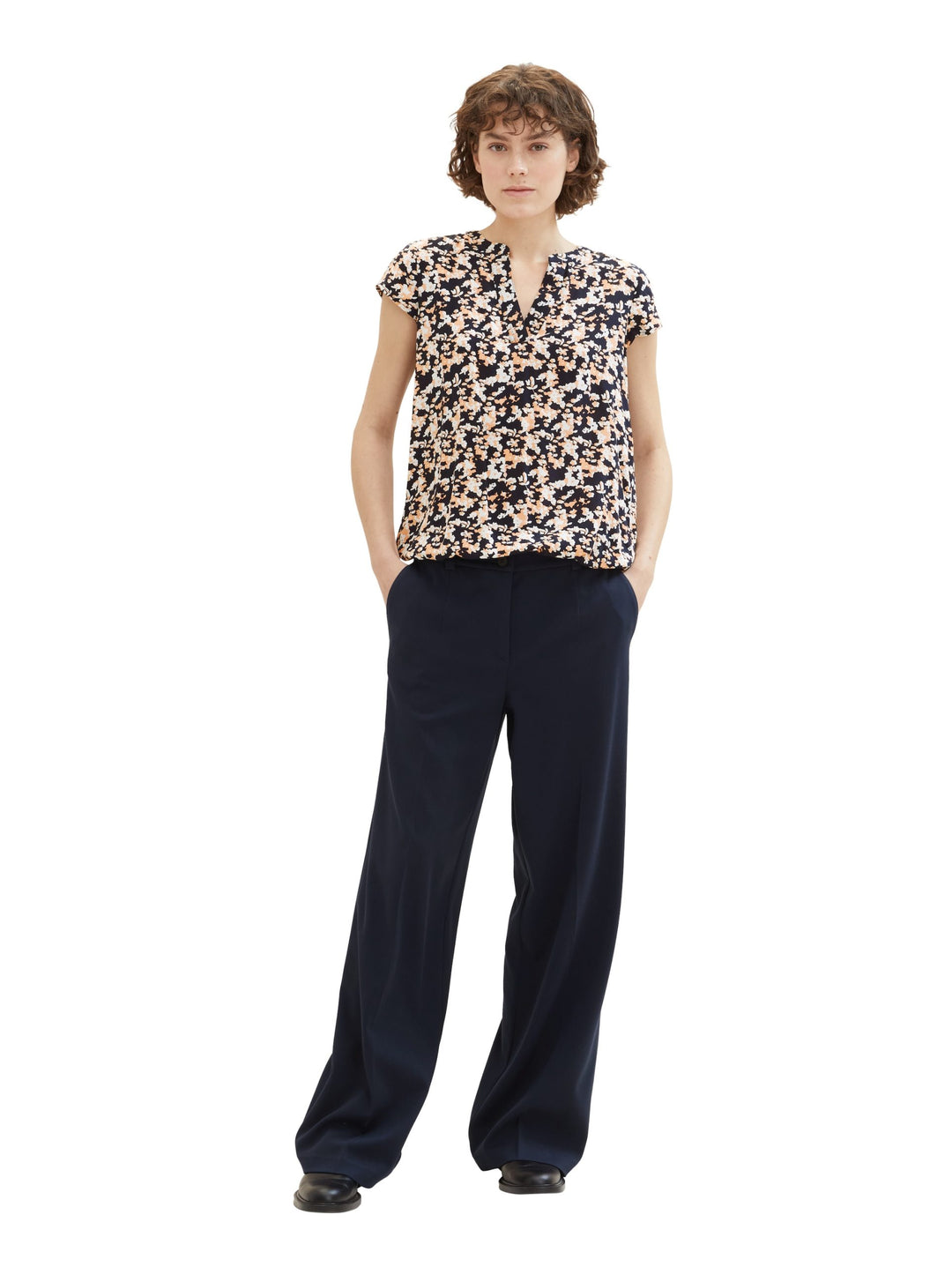 Patterned blouse - Black