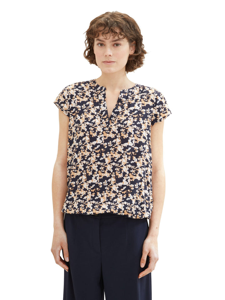 Patterned blouse - Black