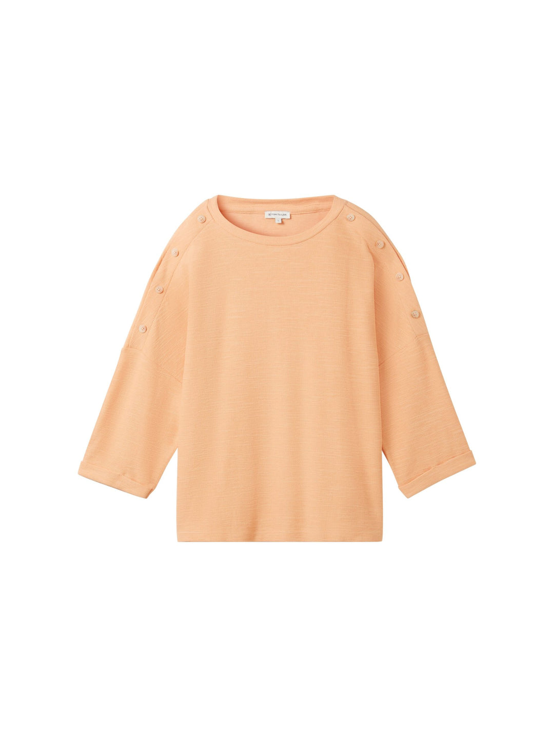 3/4-sleeved shirt with buttons - Orange