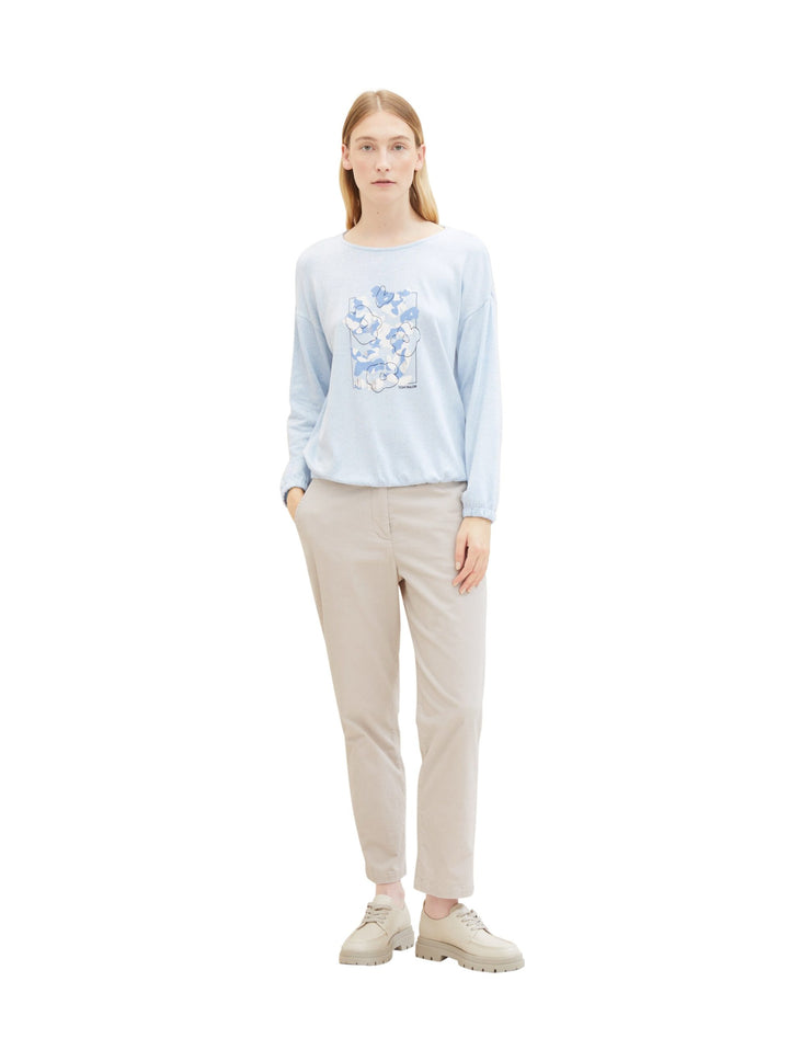 Long-sleeved shirt with LENZING (TM) ECOVERO (TM) - Blue