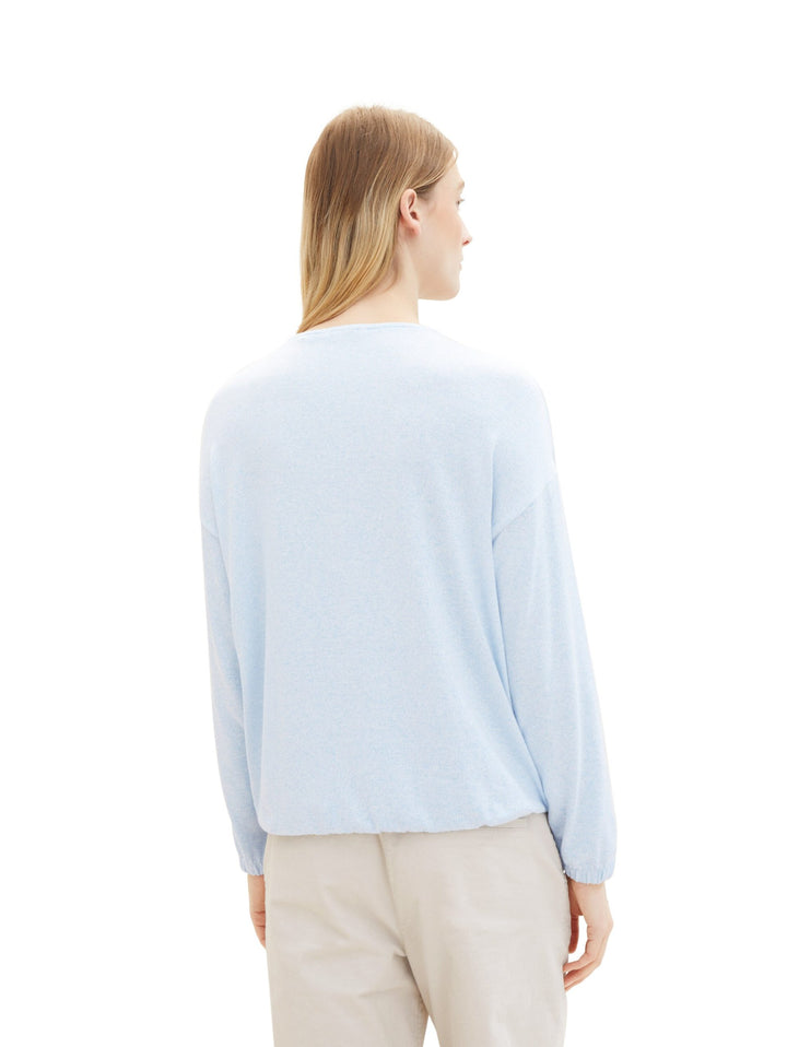 Long-sleeved shirt with LENZING (TM) ECOVERO (TM) - Blue