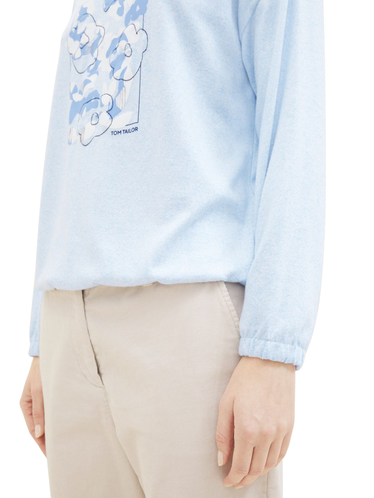 Long-sleeved shirt with LENZING (TM) ECOVERO (TM) - Blue