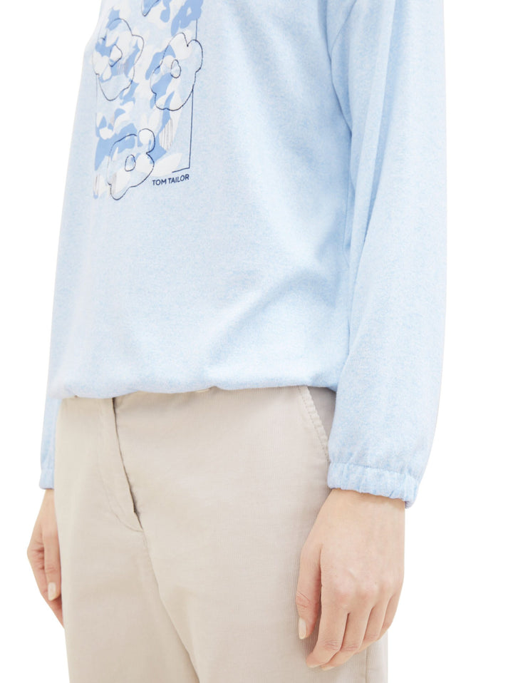 Long-sleeved shirt with LENZING (TM) ECOVERO (TM) - Blue